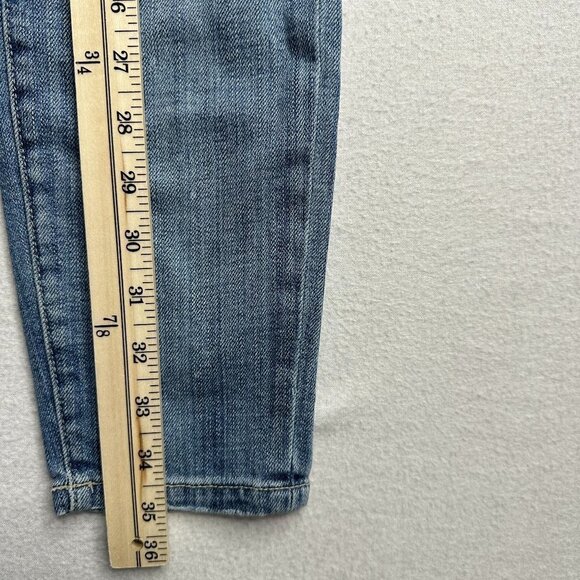 Current/Elliot Womens Stiletto Skinny Jean Distressed Made in USA Size 26 - Picture 2 of 14